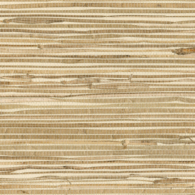 Kyodo Neutral Grasscloth Wallpaper with Open-Weave Textured Pattern, Modern Style - Brewster 2693-89470