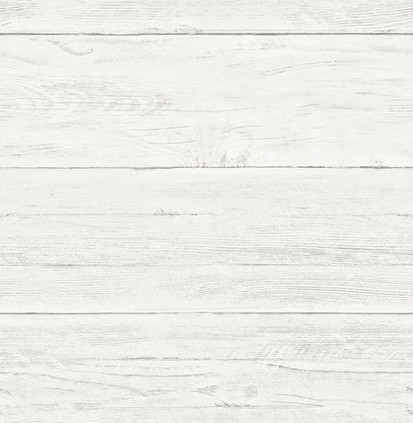 White Washed Boards Wallpaper in White by A-Street Prints - 2701-22307