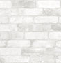 White Reclaimed Bricks Faux Effect Brick Wallpaper by A-Street Prints - 2701-22321
