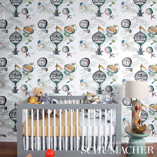 Balloons Multi Exuberant Prints Wallpaper – Schumacher 2704320