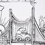 New York New York Black on White Cityscape Wallpaper – Schumacher 2705530