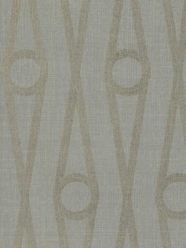 Antonina Vella Henlein Grey Wallpaper AB3013 ogee pattern
