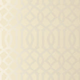 Imperial Trellis Alabaster wallpaper by Schumacher, designed by Kelly Wearstler, featuring a geometric trellis pattern in a neutral colorway.