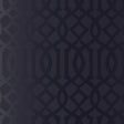 Imperial Trellis Onyx Gloss wallpaper by Schumacher, designed by Kelly Wearstler, featuring a bold geometric trellis pattern in a glossy black finish.