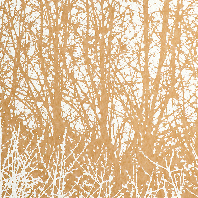Birches Tan Hand-Screened Forest Wallpaper by Schumacher – 2707245