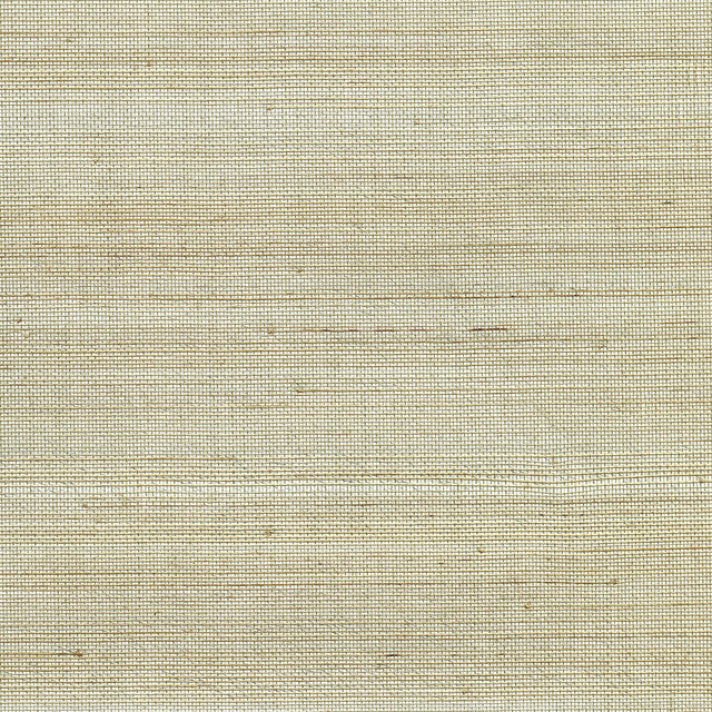 Pearl River Silver Grasscloth Wallpaper with Organic Texture in Metallic Silver - Kenneth James 2732-54745