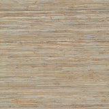 Taizhou Blue Grasscloth Wallpaper with Organic Texture in Traditional Style - Kenneth James 2732-65437