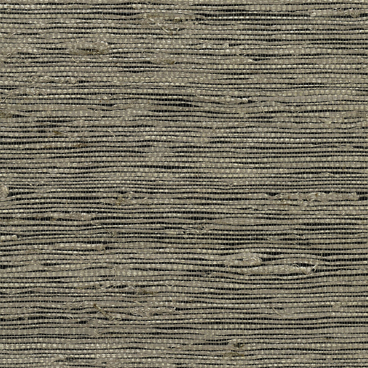 Yangtze Taupe Grasscloth Wallpaper with Organic Textures Pattern, Traditional Style - Kenneth James 2732-80011