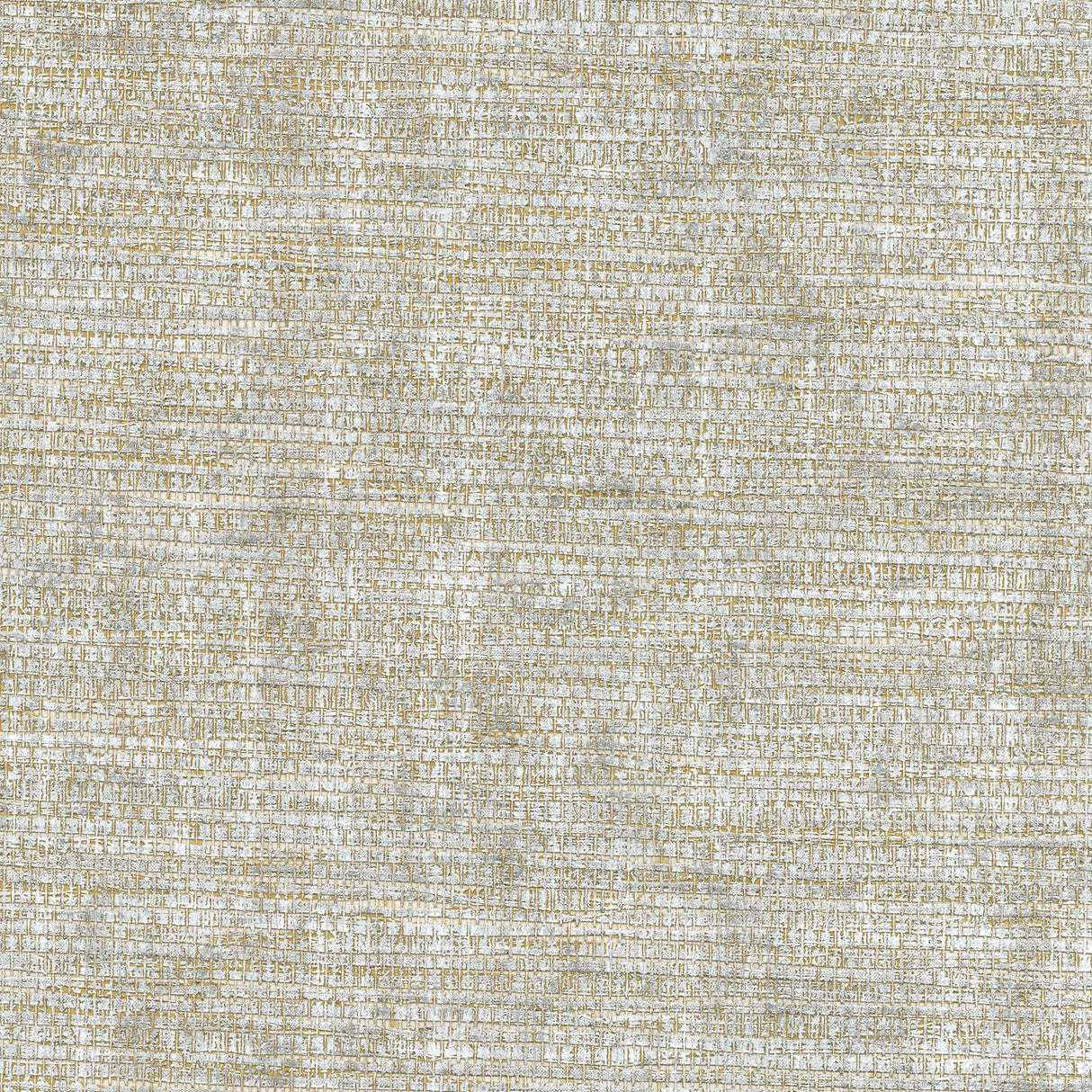 Kongur Silver Grasscloth Wallpaper with Organic Textures Traditional Style - Kenneth James 2732-80036