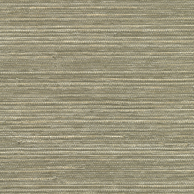 Tagum Grey Grasscloth Wallpaper