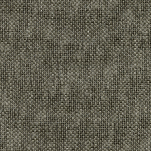Gaoyou Taupe Paper Weave Grasscloth Wallpaper with Organic Texture - Kenneth James 2732-80080