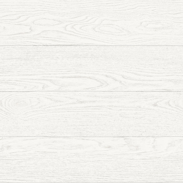 Salvaged White Wood Wallpaper with Faux Wood Shiplap Pattern, Modern - A-Street Prints 2744-24030