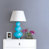 Sete Denim Greek Key Wallpaper with Modern Geometric Greek Key Pattern - A-Street Prints 2744-24103