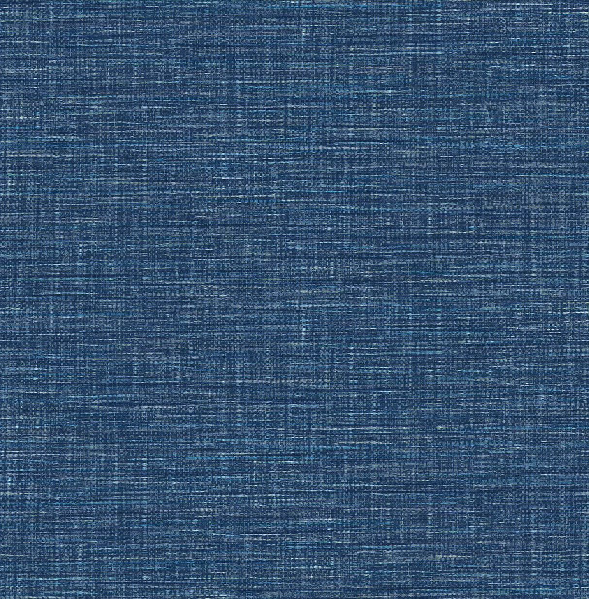 Exhale Denim Faux Grasscloth Wallpaper with Modern Faux Effects Texture - Brewster 2744-24120