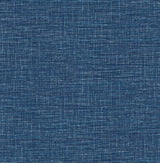 Exhale Denim Faux Grasscloth Wallpaper by A-Street Prints FD24120
