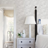Mare Grey Wave Wallpaper with Coastal Novelty Pattern - A-Street Prints 2744-24131