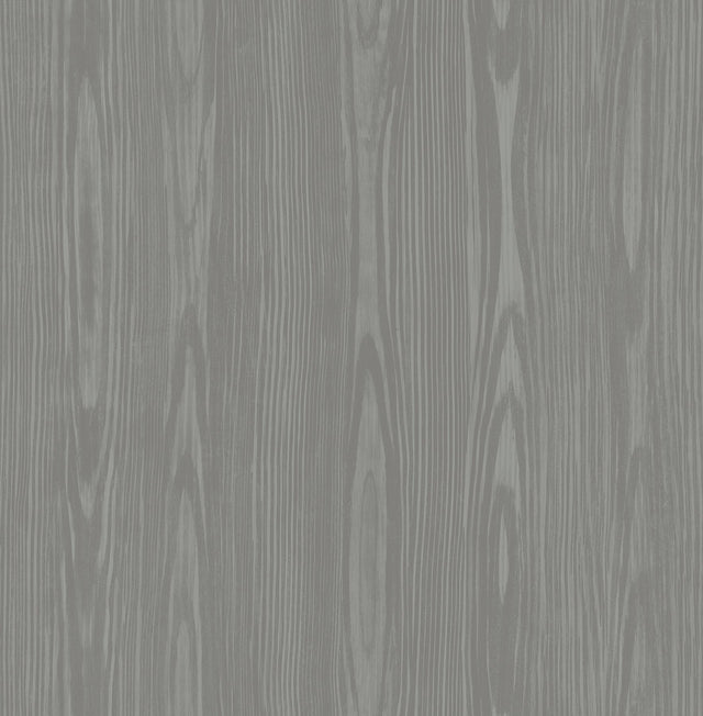 Illusion Grey Faux Wood Wallpaper with Modern Faux Wood Grain - A-Street Prints 2744-24153
