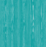 Illusion Aqua Faux Wood Wallpaper with Modern Faux Effects Wood Grain - Brewster 2744-24156