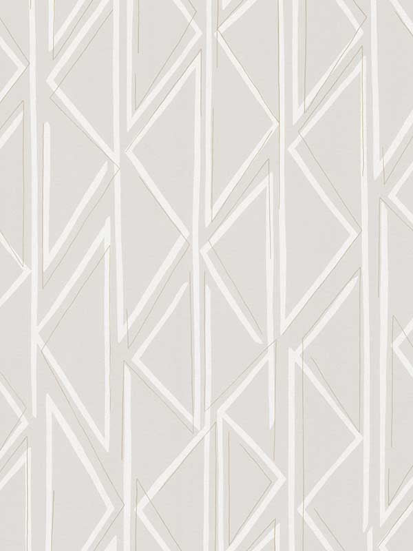 MJ4853 Magnolia Home Side By Side Nook Wallpaper, 54 in x 90 ft, beige geometric