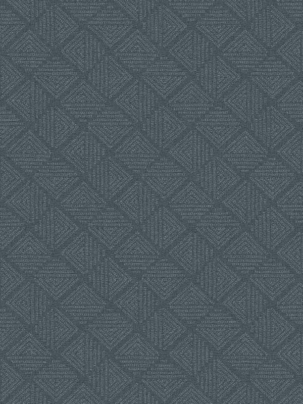 Magnolia Home Center Square Indigo geometric vinyl wallpaper swatch – MJ4862