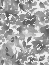 Lakelynn Charcoal floral watercolor wallpaper by Magnolia Home, pattern MJ4871, 54 inch wide commercial vinyl
