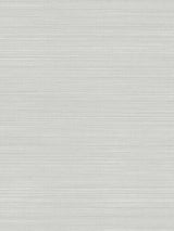 Loomed Gravel faux grasscloth commercial wallpaper swatch, horizontal woven texture in grey.