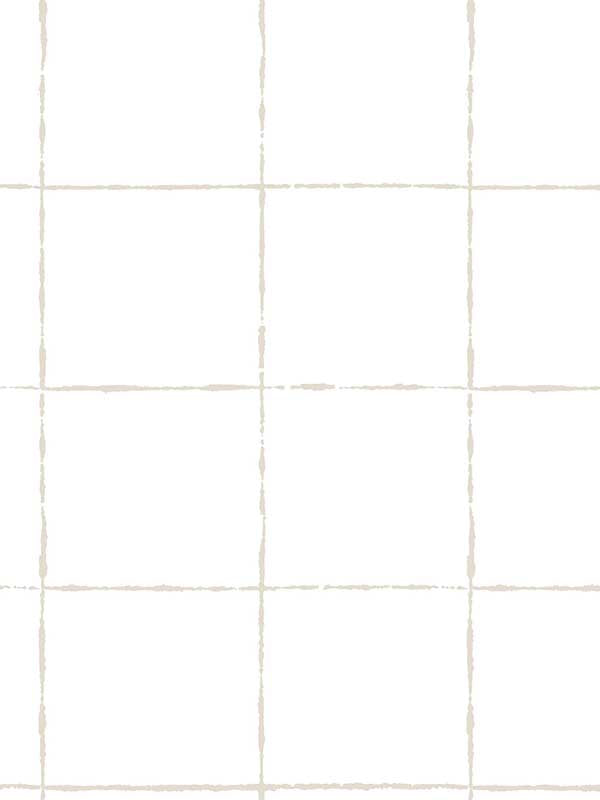 La Vitre Plaid Graphite non woven wallpaper sample with minimalist grid pattern.