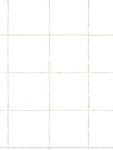 La Vitre Plaid Graphite non woven wallpaper sample with minimalist grid pattern.
