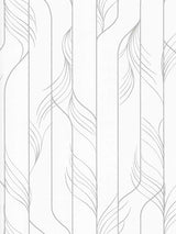 Elemental Thread White & Silver Wallpaper DF3302