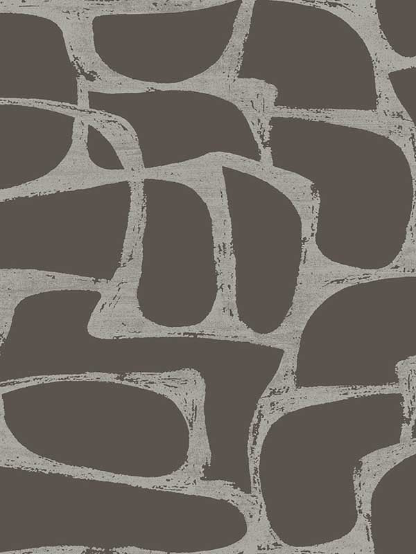 Candice Olson Craftsman Geometric Mocha Wallpaper DF3355
