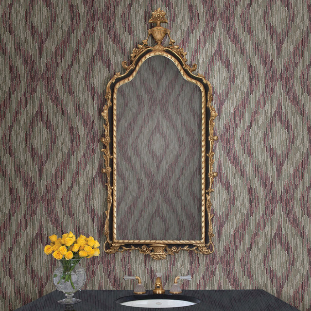 Ethereal Purple Ogee Wallpaper