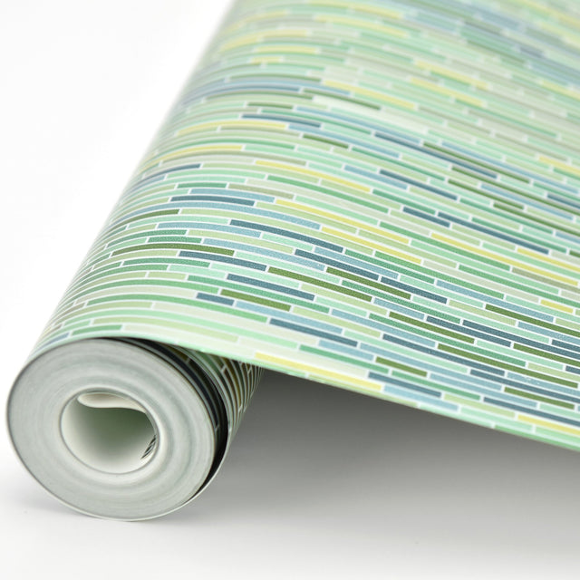 Ethereal Green Ogee Wallpaper