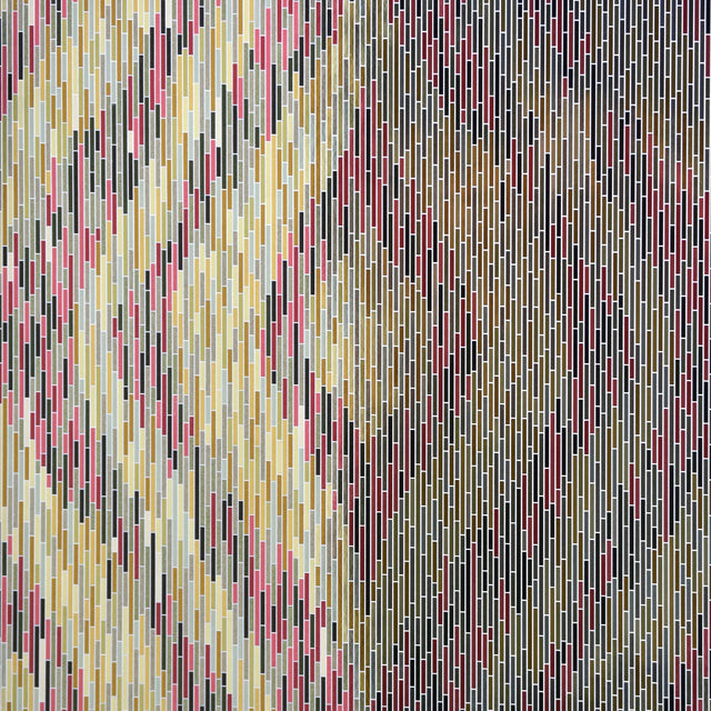 Ethereal Red Ogee Wallpaper