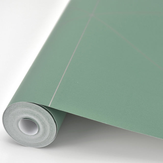 Twilight Green Geometric Wallpaper