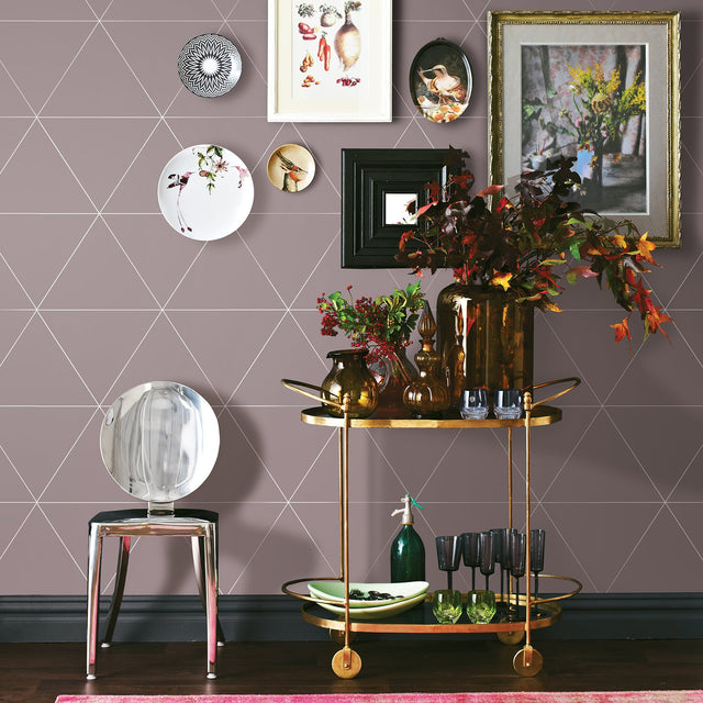 Twilight Purple Geometric Wallpaper