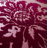 Shadow Merlot Flocked Damask Wallpaper with Modern Damask Pattern - A-Street Prints 2763-87315
