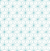 Orion Turquoise Geometric Wallpaper with Modern Non Woven Pattern - A-Street Prints 2764-24311