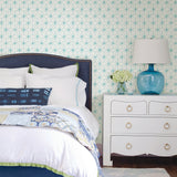 Orion Turquoise Geometric Wallpaper with Modern Non Woven Pattern - A-Street Prints 2764-24311