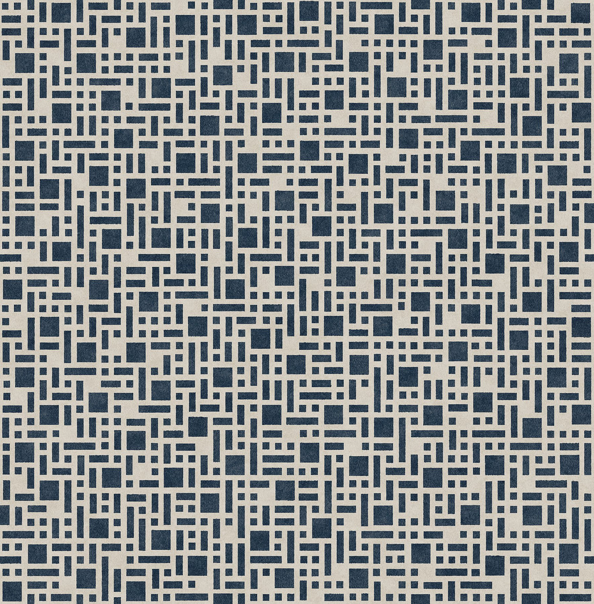 Bento Indigo Geometric Wallpaper with Modern Non Woven Pattern - A-Street Prints 2764-24339