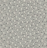 Bento Grey Geometric Wallpaper with Modern Geometric Box Motif - A-Street Prints 2764-24341