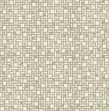 Bento Taupe Geometric Wallpaper with Modern Geometrics Pattern - A-Street Prints 2764-24342