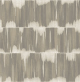 Serendipity Taupe Shibori Wallpaper with Modern Global Pattern - A?Street Prints 2764-24344
