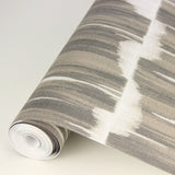Serendipity Taupe Shibori Wallpaper with Modern Global Pattern - A?Street Prints 2764-24344
