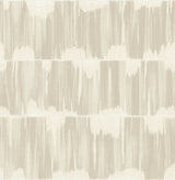 Serendipity Beige Shibori Wallpaper with Faux Grasscloth Stripe Pattern - A-Street Prints 2764-24345