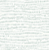Runes Seafoam Brushstrokes Wallpaper with Modern Geometric Pattern - A-Street Prints 2764-24356
