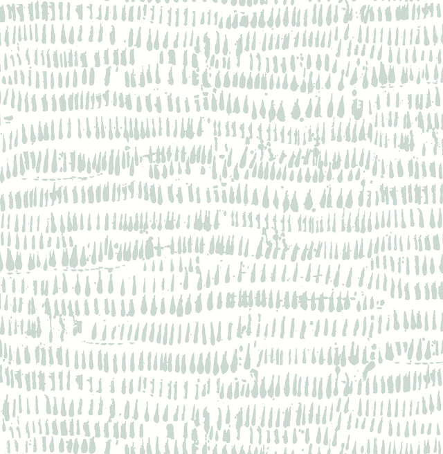Runes Seafoam Brushstrokes Wallpaper with Modern Geometric Pattern - A-Street Prints 2764-24356