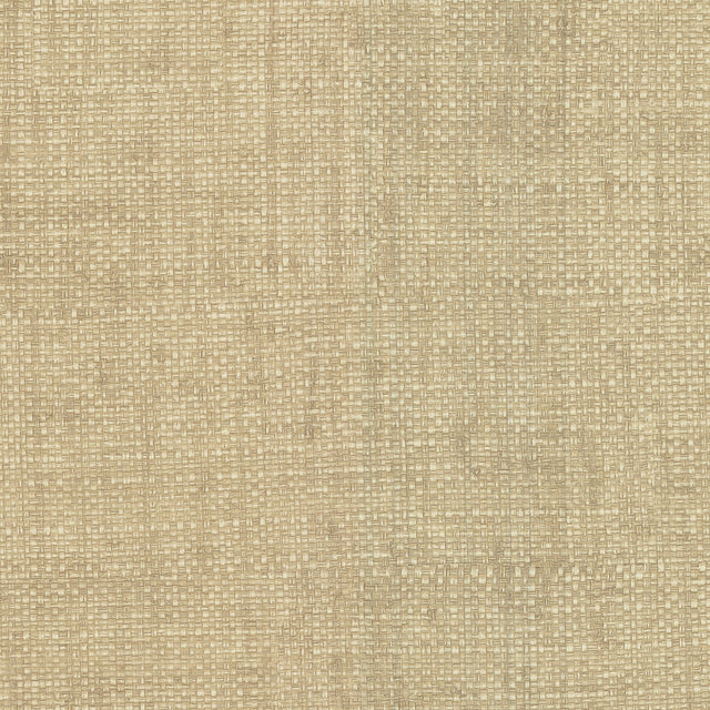 Caviar Beige Basketweave Wallpaper with Faux Grasscloth Fabric & Woven Texture - Warner 2807-87917