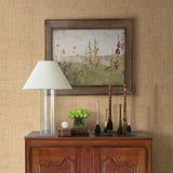 Caviar Beige Basketweave Wallpaper with Faux Grasscloth Fabric & Woven Texture - Warner 2807-87917