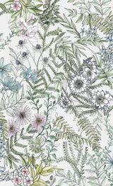Full Bloom Off White Floral Wallpaper with Watercolor Botanical Pattern - A-Street Prints 2821-12901