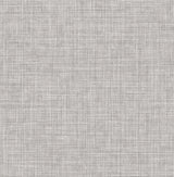 Mendocino Grey Linen Wallpaper with Faux Fabric & Woven Texture - A-Street Prints 2821-24270